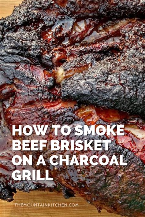 how to cook a brisket flat on a charcoal grill